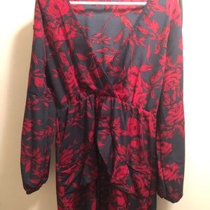 Short Red and Blue Dress